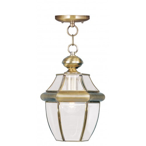 ##Antique Hardware## 1 Light Antique Brass Outdoor Lantern