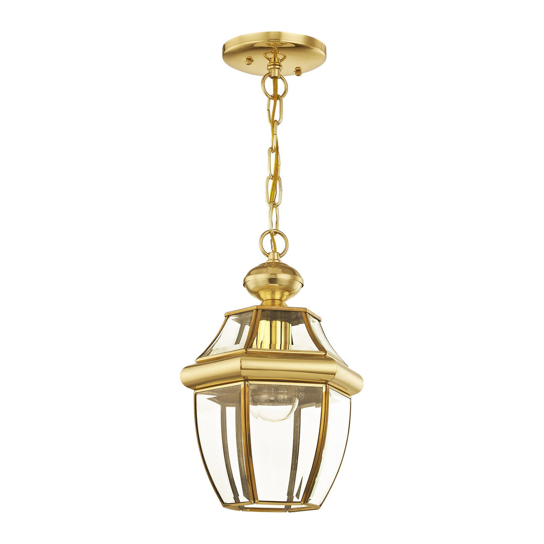 ##Antique Hardware## 1 Light Polished Brass Outdoor Lantern