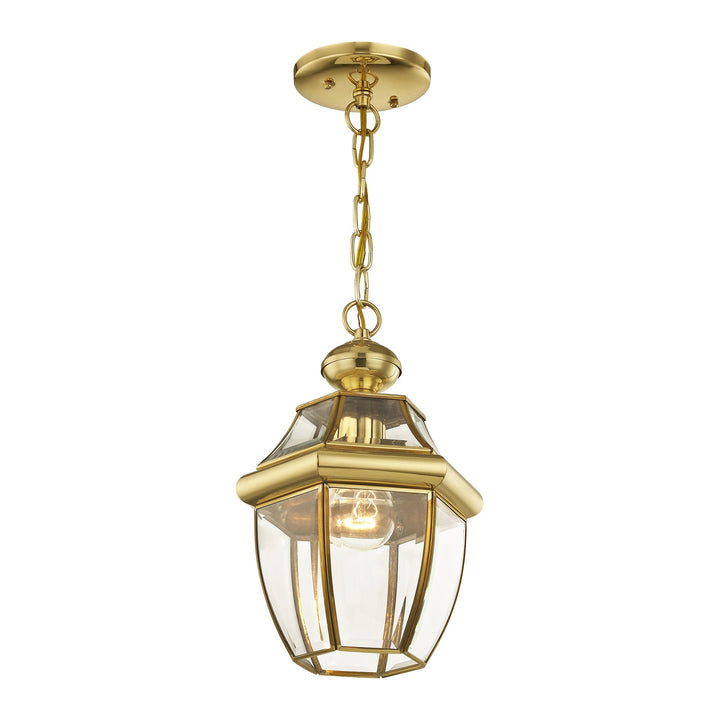 ##Antique Hardware## 1 Light Polished Brass Outdoor Lantern