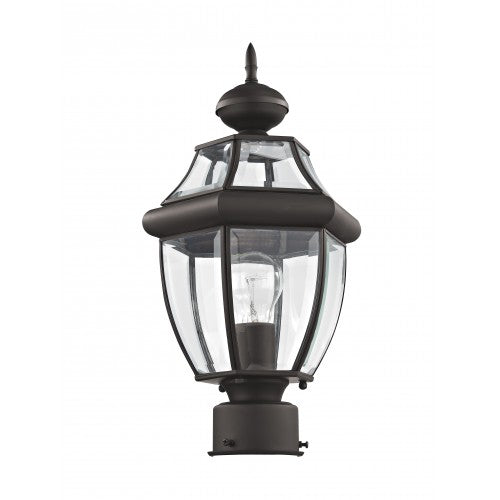 ##Antique Hardware## 1 Light Bronze Outdoor Post Top Lantern