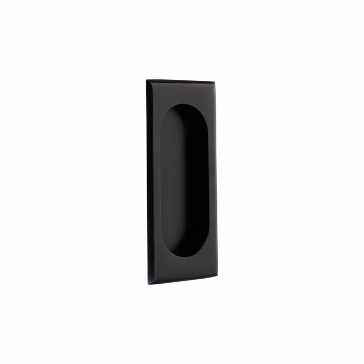 Antique Hardware 4 Inch Solid Brass Rectangular Flush Pull FLUSH-PULL-POCKET DOOR