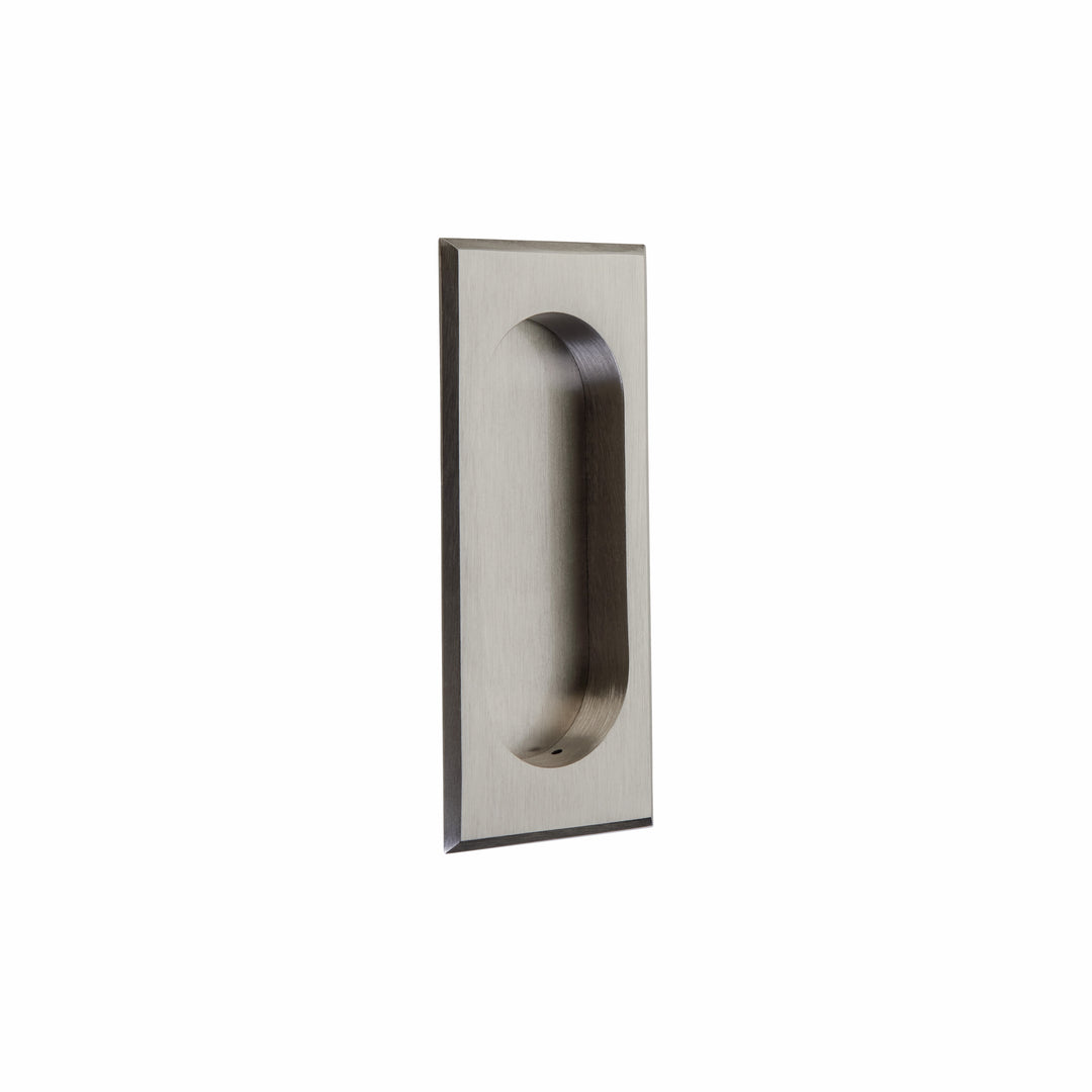 Antique Hardware 4 Inch Solid Brass Rectangular Flush Pull FLUSH-PULL-POCKET DOOR