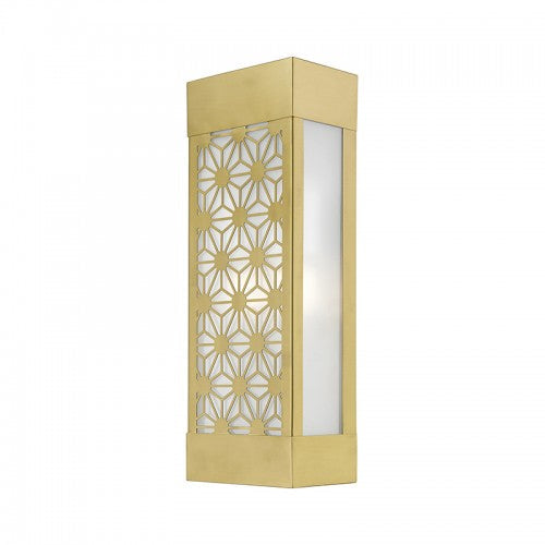 ##Antique Hardware## 2 Light Satin Gold Outdoor ADA Sconce