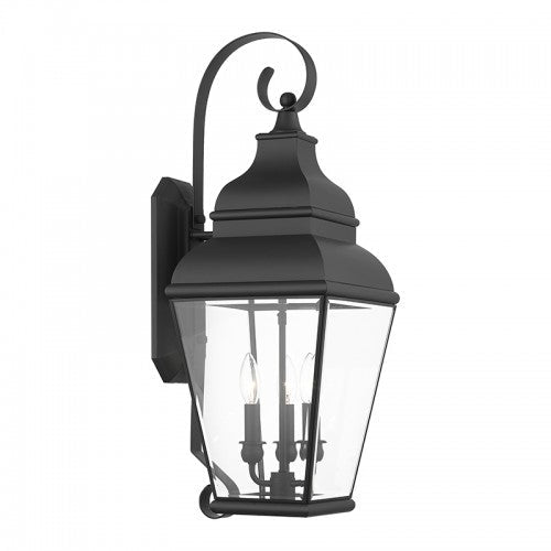 ##Antique Hardware## 3 Light Bronze Outdoor Wall Lantern