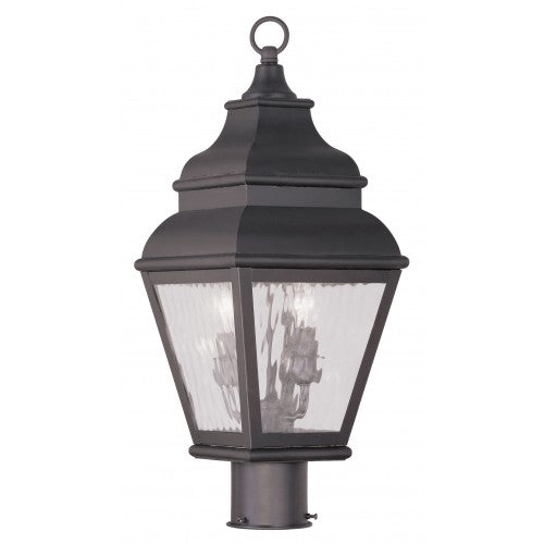 ##Antique Hardware## 2 Light Bronze Outdoor Post Top Lantern