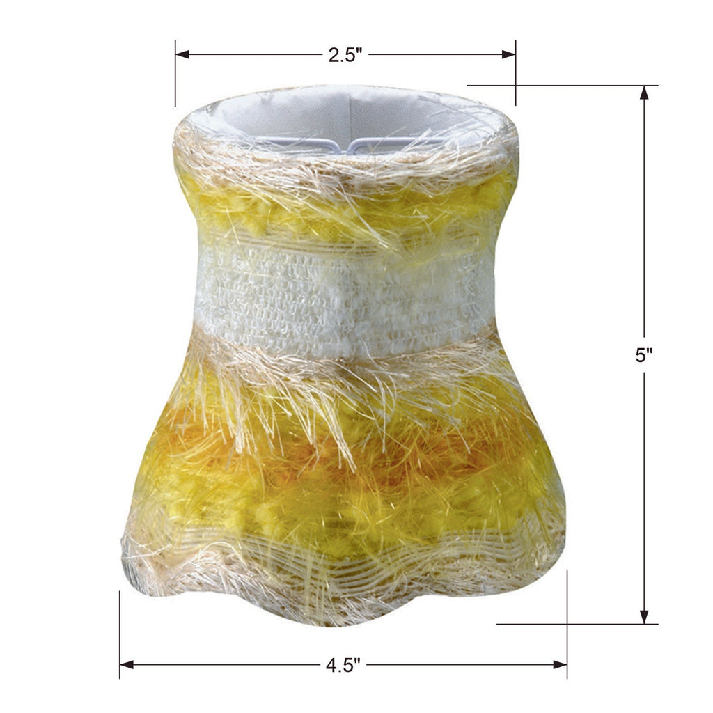 ##Antique Hardware## Crystorama 5" Yellow Mini Shade