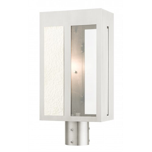 Antique Hardware 1 Light Brushed Nickel Outdoor Post Top Lantern Post