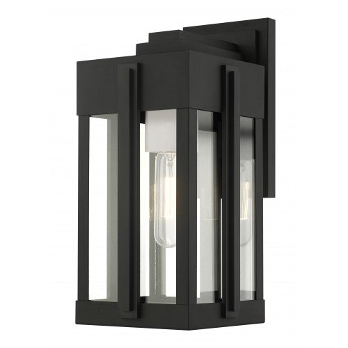 ##Antique Hardware## 1 Light Black Outdoor Wall Lantern