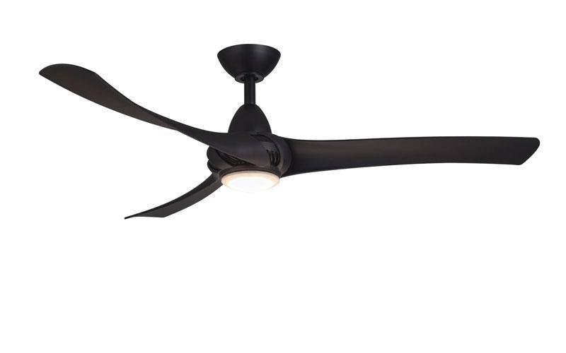 ##Antique Hardware## Droid LED Matte Black Ceiling Fan