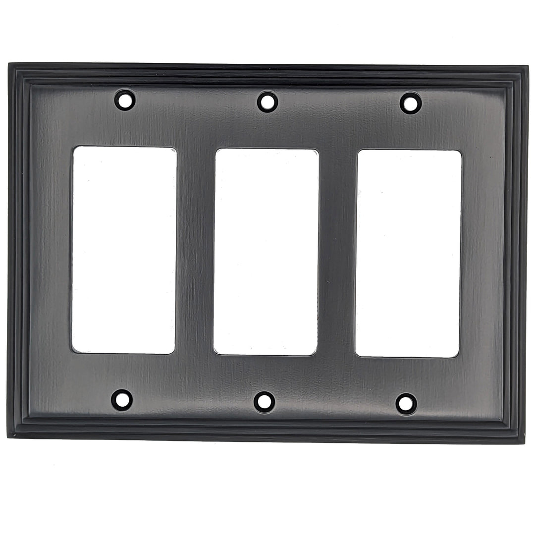 ##Antique Hardware## Kingston Classic Stepped Wall Plate