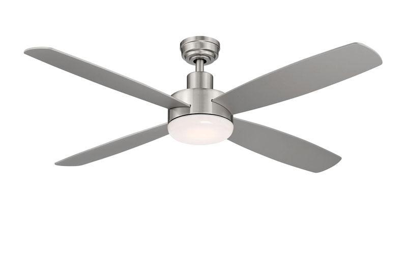 ##Antique Hardware## Aeris Job Fan Stainless Steel LED ceiling Fan