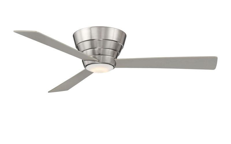 ##Antique Hardware## Niva Flush Mount Stainless Ceiling Fan