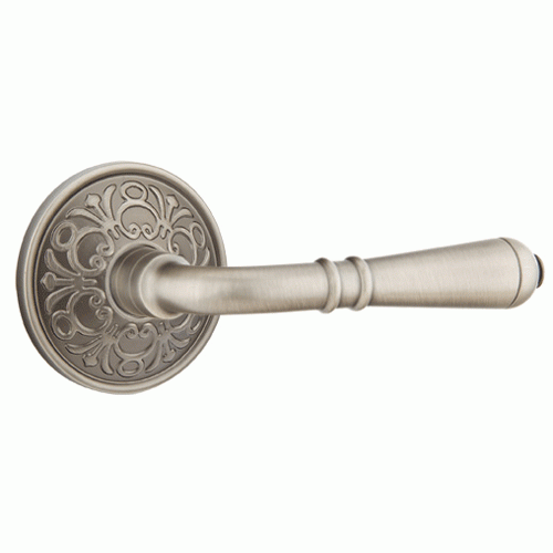 ##Antique Hardware## Emtek Solid Brass Turino Lever With Lancaster Rosette (Many Finishes Available)