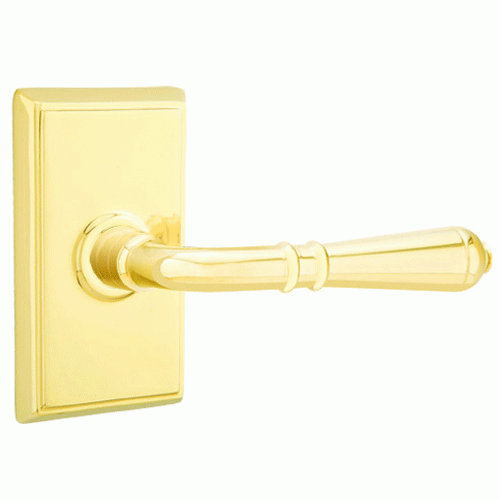 ##Antique Hardware## Emtek Solid Brass Turino Lever With Rectangular Rosette (Many Finishes Available)