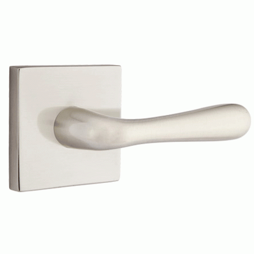 ##Antique Hardware## Emtek Solid Brass Basal Lever With Square Rosette (Several Finish Options)