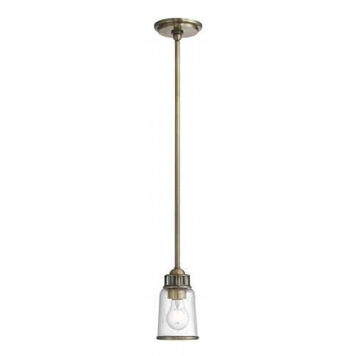 ##Antique Hardware## 1 Light Antique Brass Single Pendant