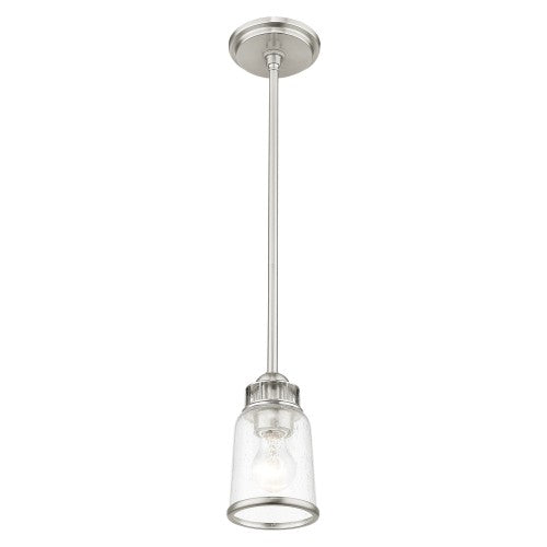 ##Antique Hardware## 1 Light Brushed Nickel Single Pendant