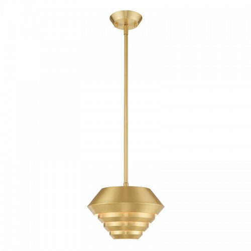 ##Antique Hardware## 1 Light Satin Brass Single Pendant