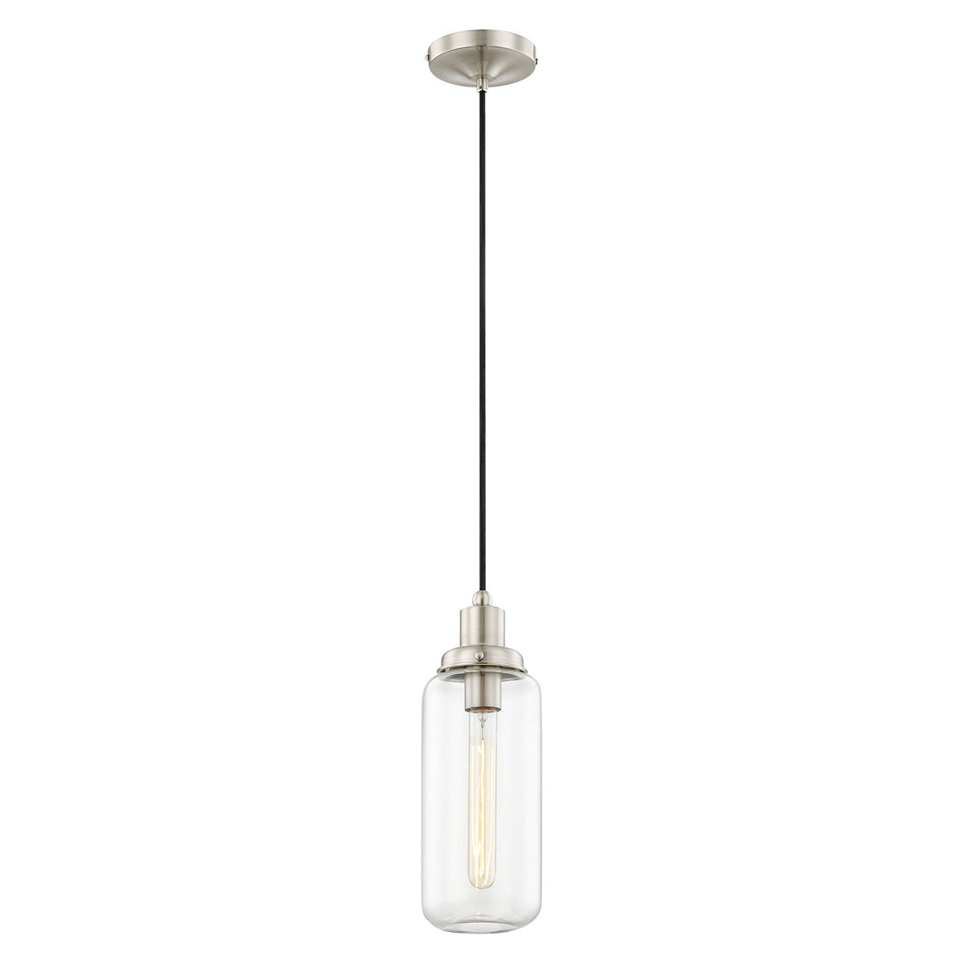 ##Antique Hardware## 1 Light Brushed Nickel Single Pendant