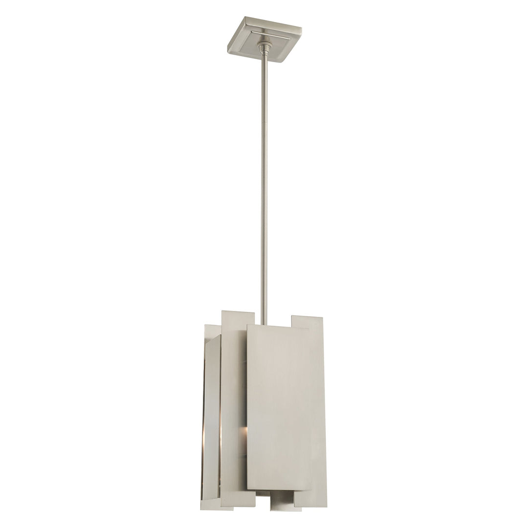 ##Antique Hardware## 1 Light Brushed Nickel Single Pendant