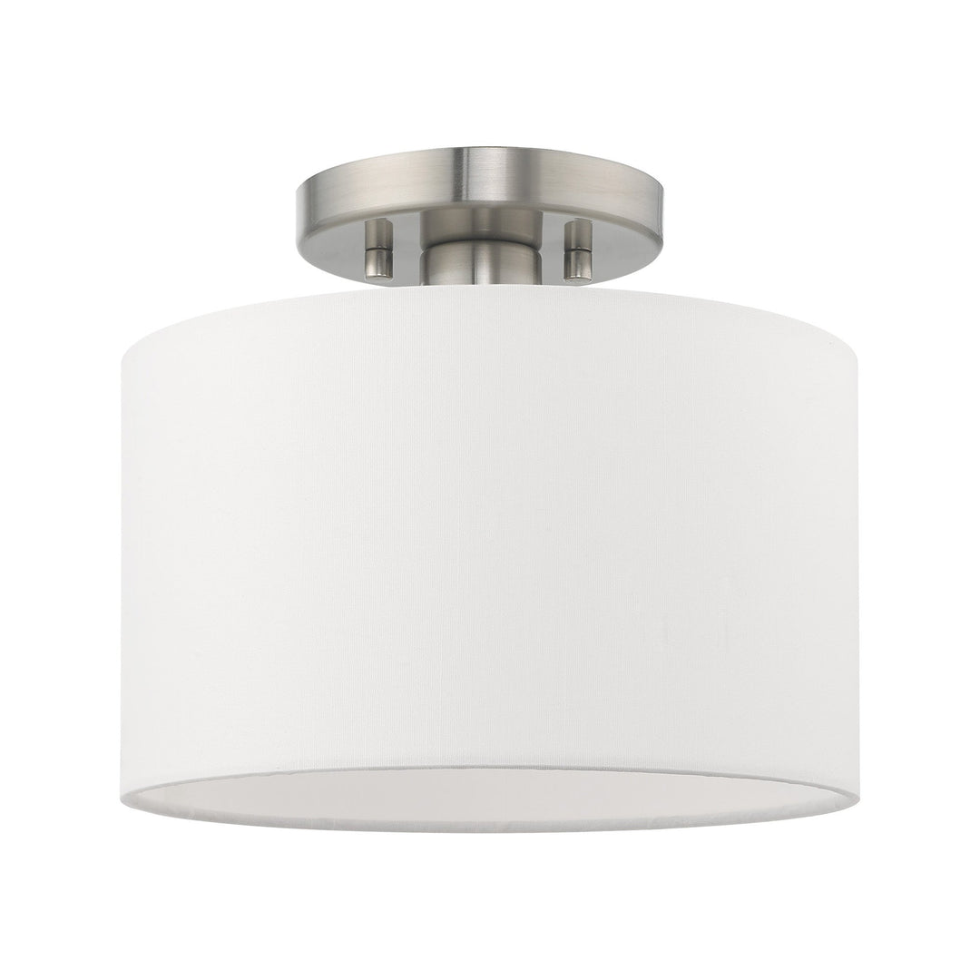 ##Antique Hardware## 1 Light Brushed Nickel Ceiling Mount