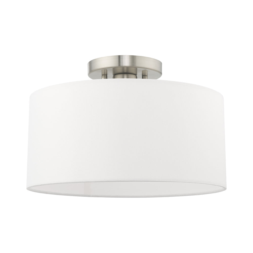 ##Antique Hardware## 1 Light Brushed Nickel Ceiling Mount