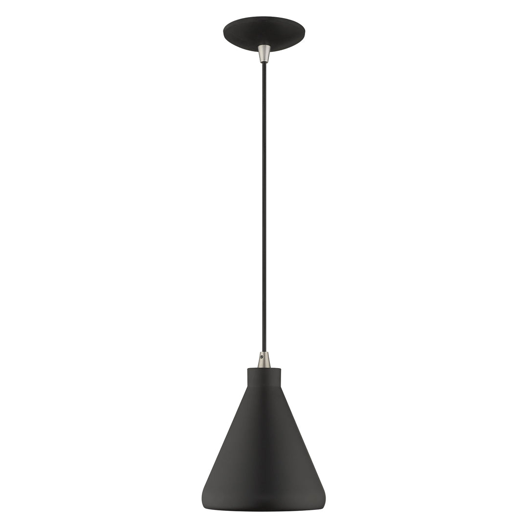 ##Antique Hardware## 1 Light Black Single Pendant