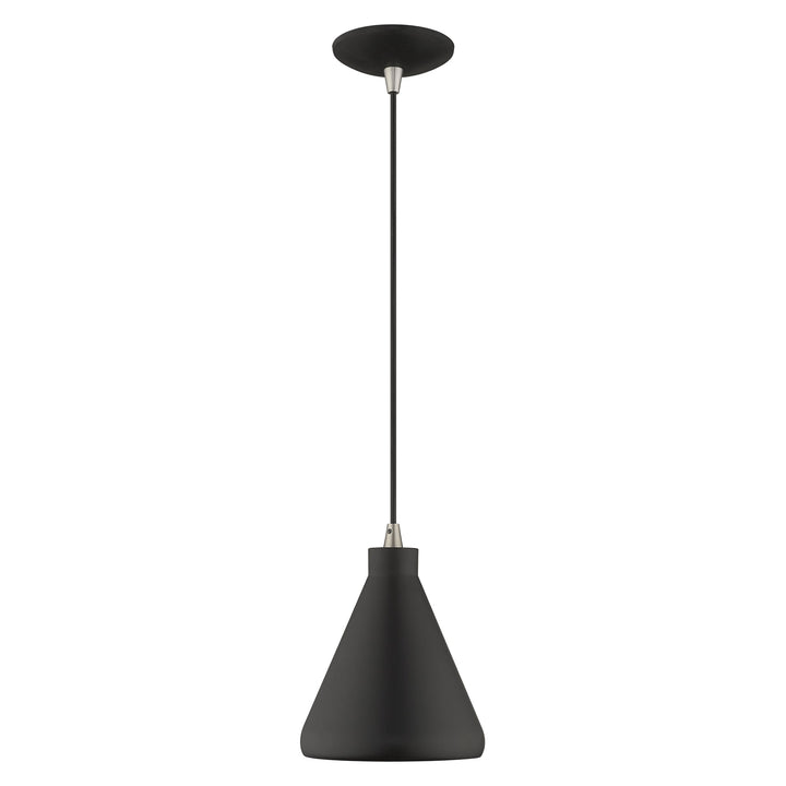##Antique Hardware## 1 Light Black Single Pendant