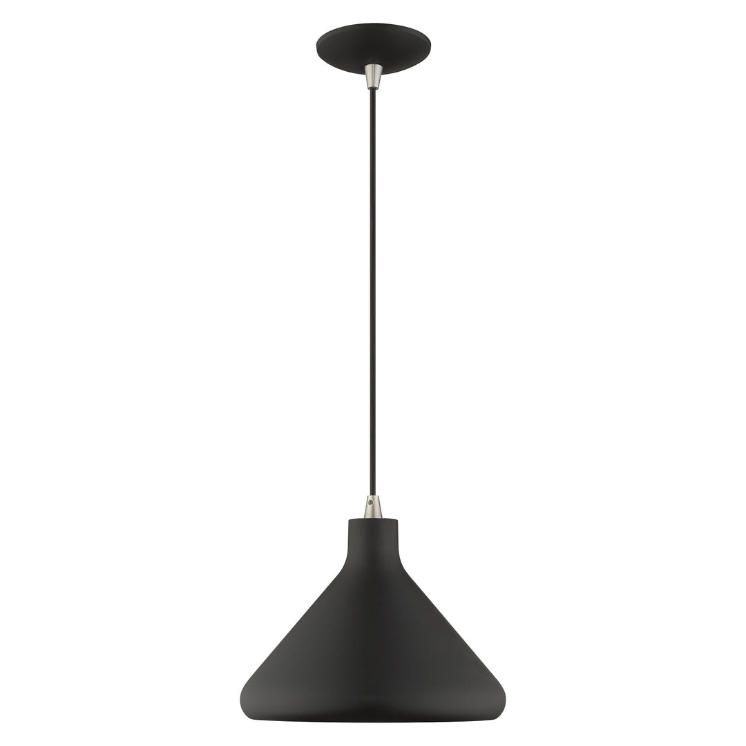 ##Antique Hardware## 1 Light Black Single Pendant