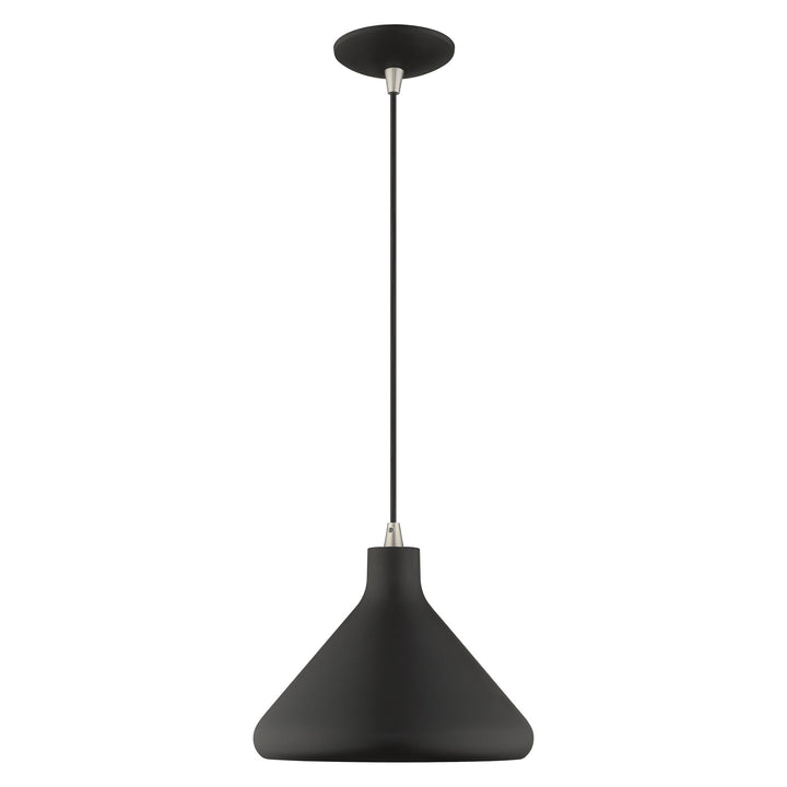 ##Antique Hardware## 1 Light Black Single Pendant