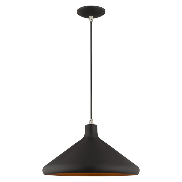 ##Antique Hardware## 1 Light Black Single Pendant