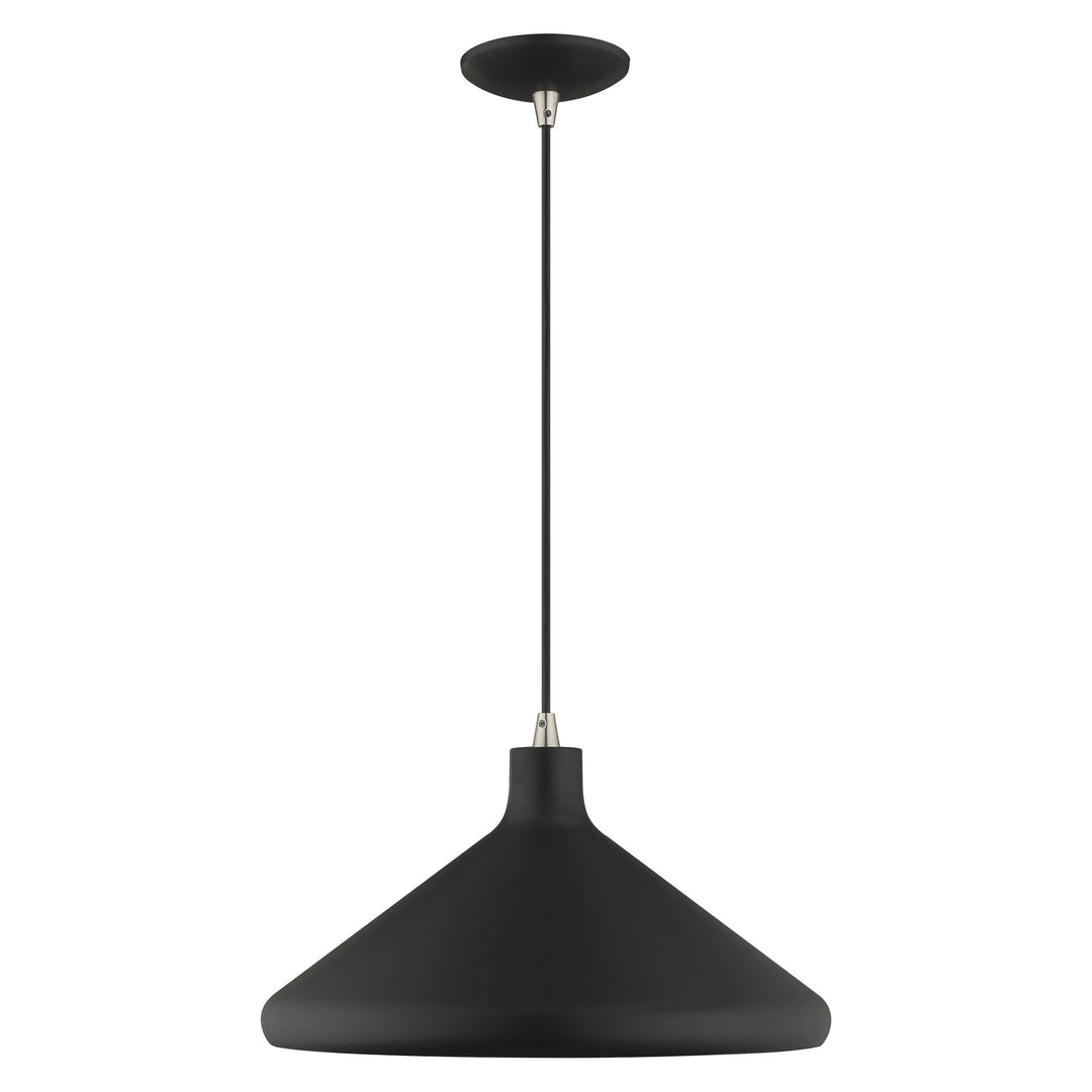 ##Antique Hardware## 1 Light Black Single Pendant