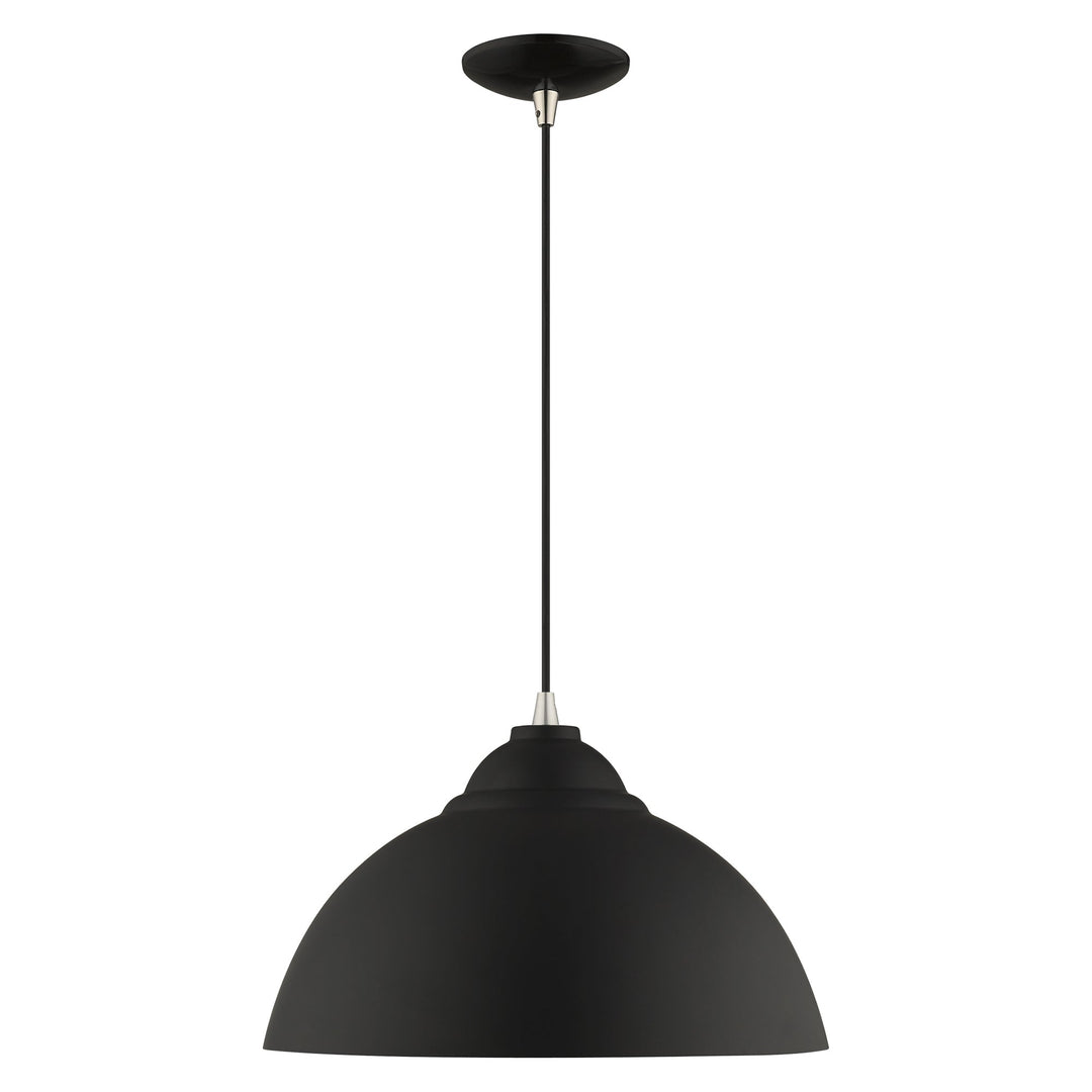 ##Antique Hardware## 1 Light Black Single Pendant