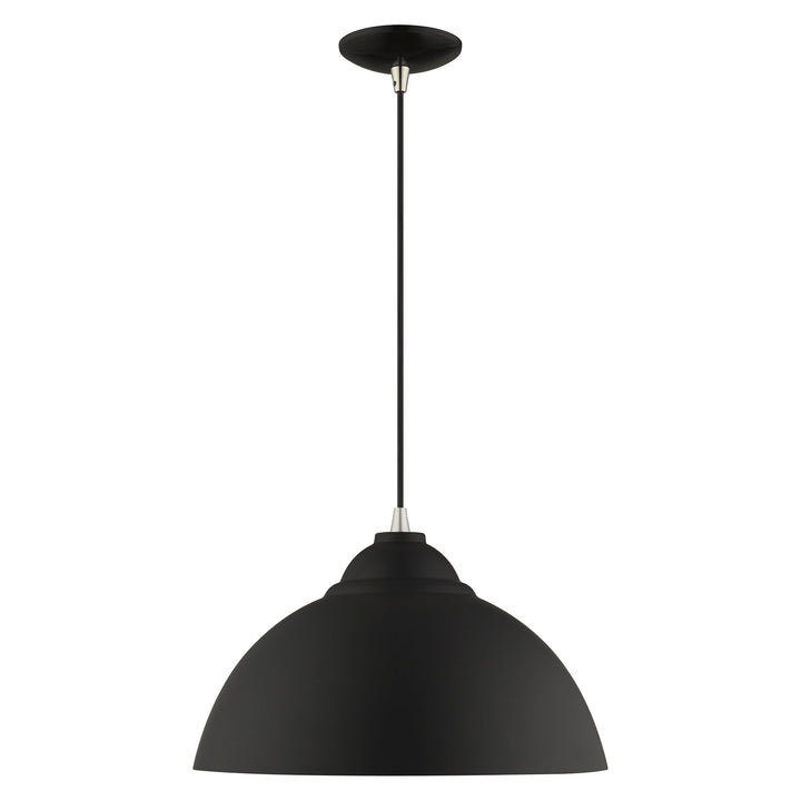 ##Antique Hardware## 1 Light Black Single Pendant