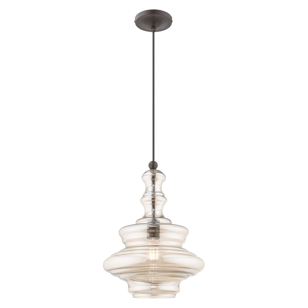 ##Antique Hardware## 1 Light English Bronze Single Pendant