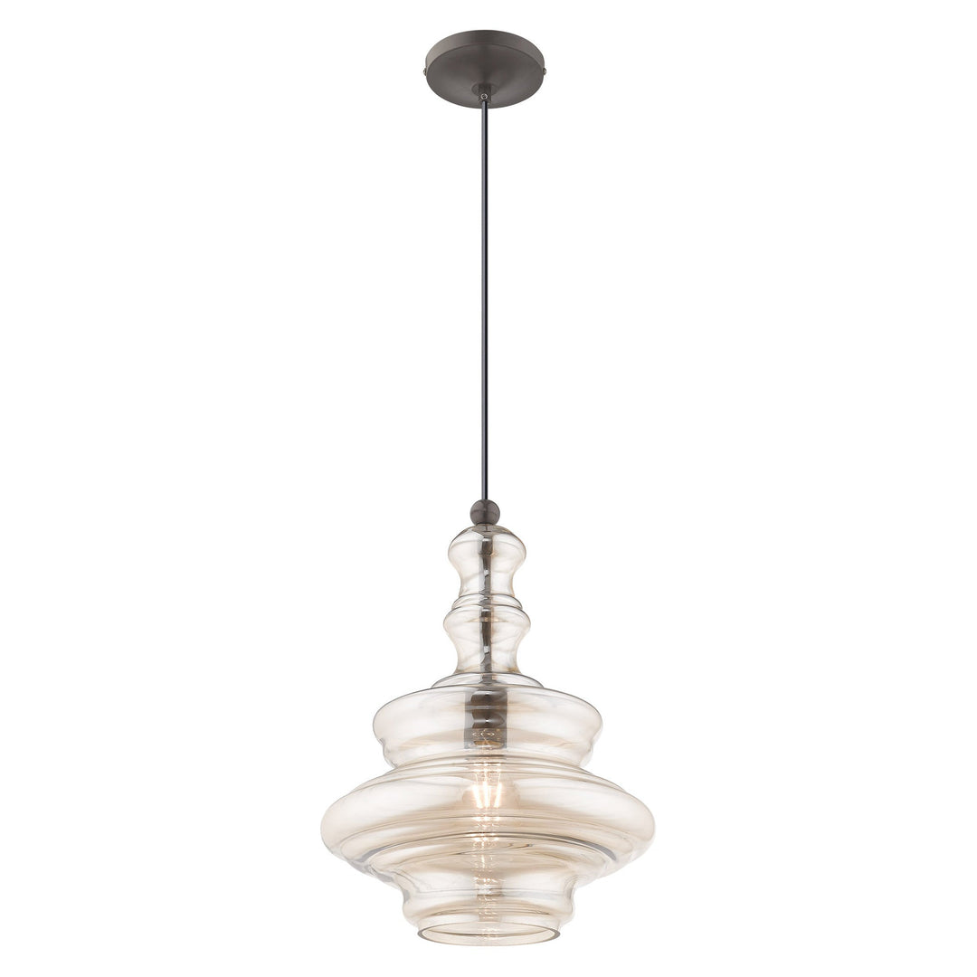 ##Antique Hardware## 1 Light English Bronze Single Pendant