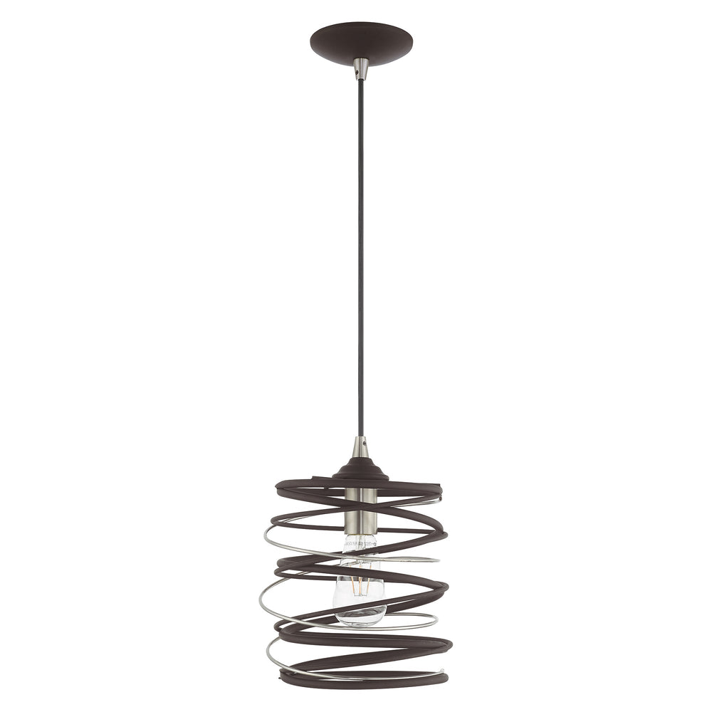 ##Antique Hardware## 1 Light Bronze Single Pendant
