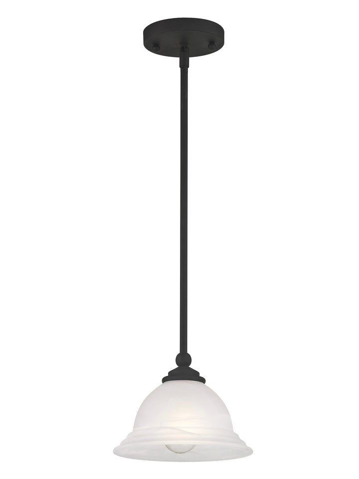 ##Antique Hardware## 1 Light Black Single Pendant
