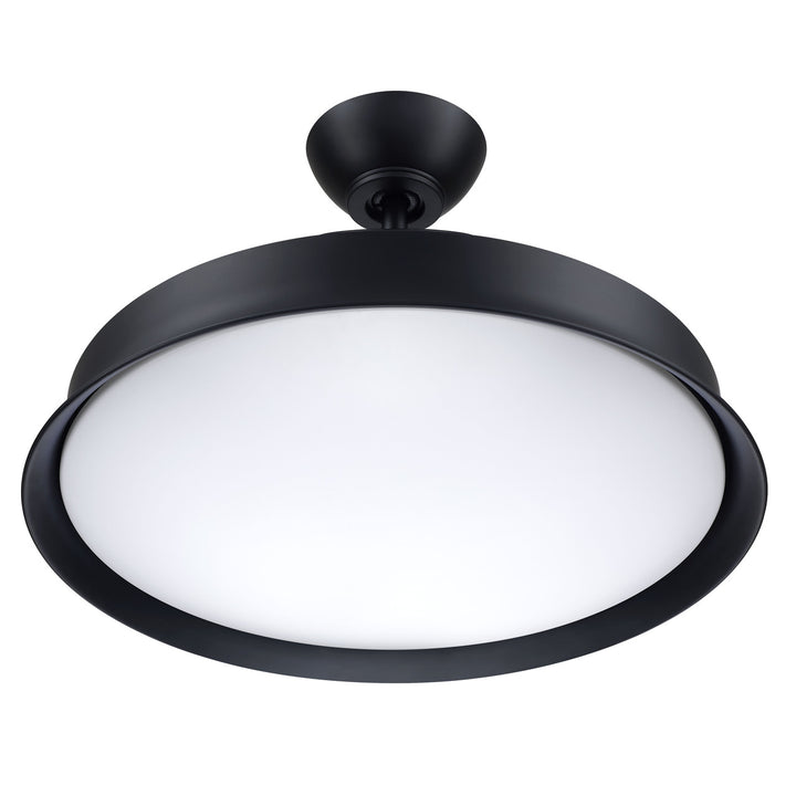 42" Union in Flat Black w/ Clear Acrylic Blades