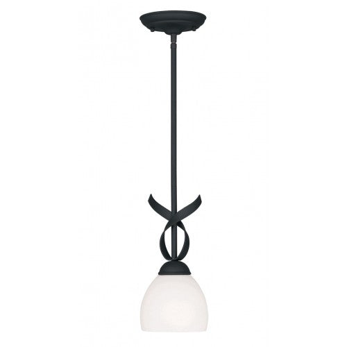 ##Antique Hardware## 1 Light Black Single Pendant