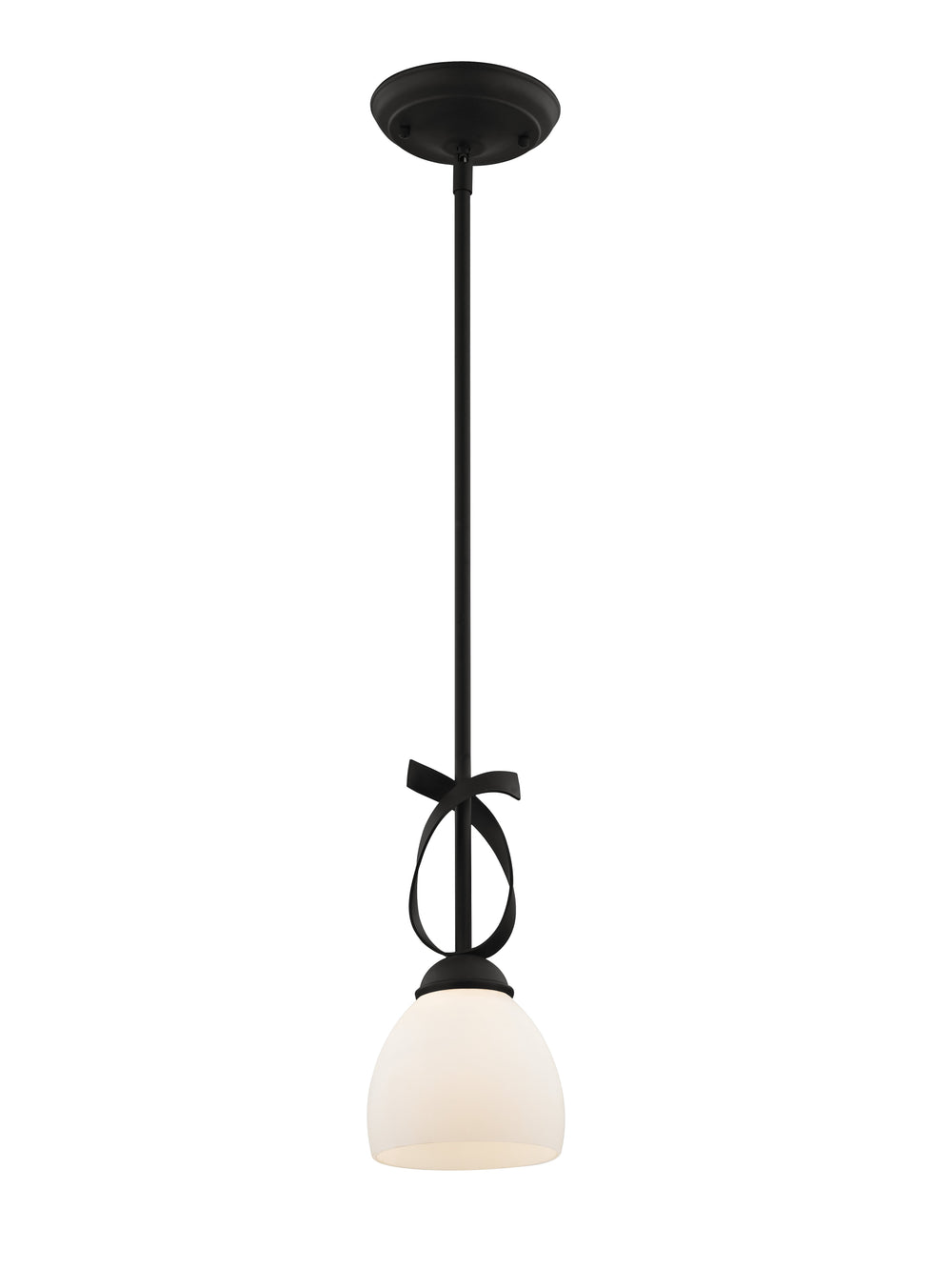 ##Antique Hardware## 1 Light Black Single Pendant