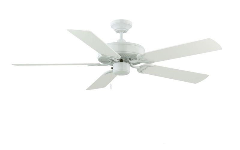 ##Antique Hardware## Dalton White 52" Ceiling Fan