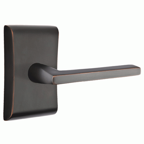 ##Antique Hardware## Emtek Solid Brass Helios Lever With Neos Rosette (Several Finish Options)