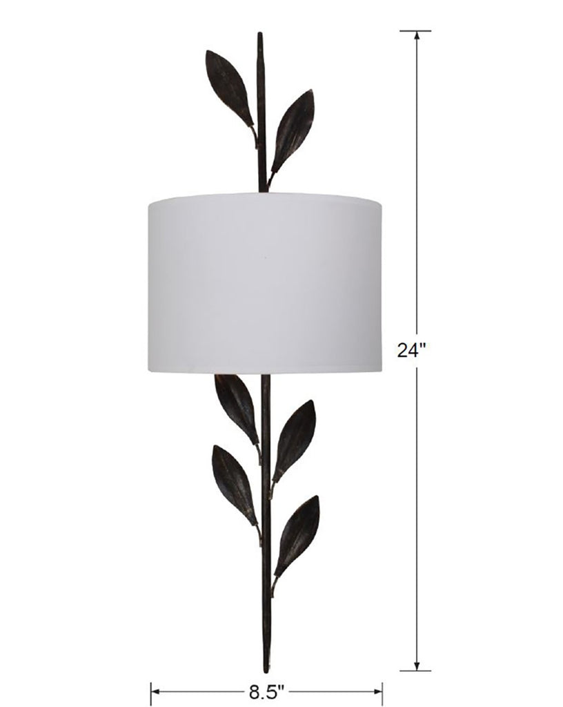 ##Antique Hardware## Broche 2 Light English Bronze Sconce