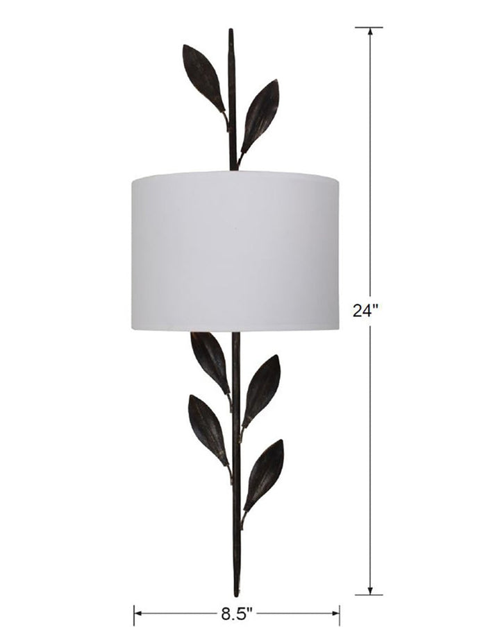 ##Antique Hardware## Broche 2 Light English Bronze Sconce