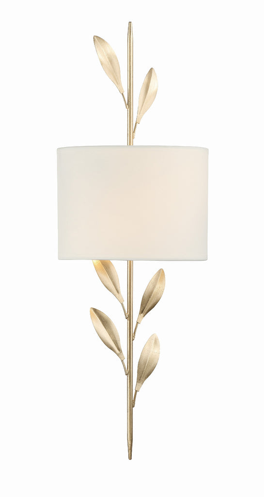 ##Antique Hardware## Broche 2 Light Antique Gold Sconce