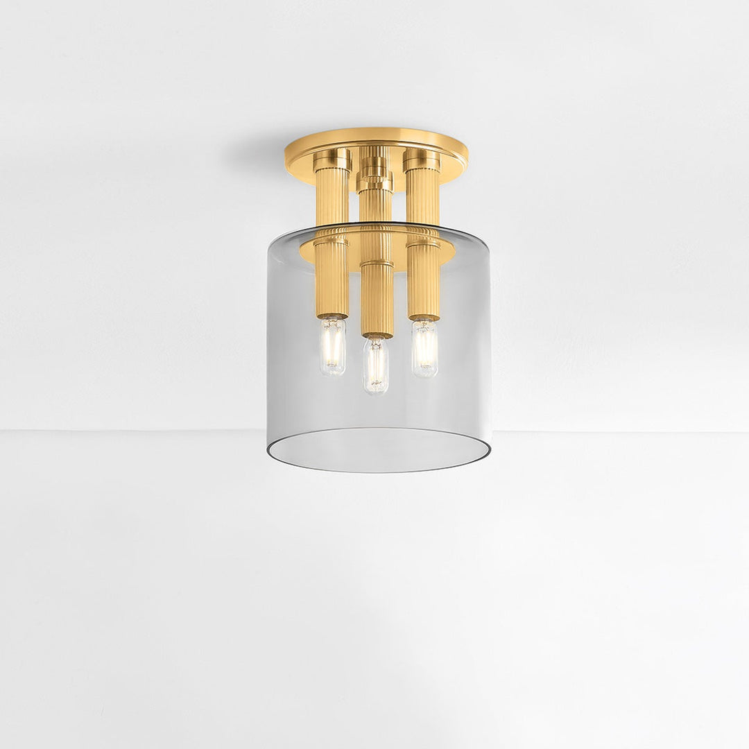 ##Antique Hardware## CRYSTLER FLUSH MOUNT