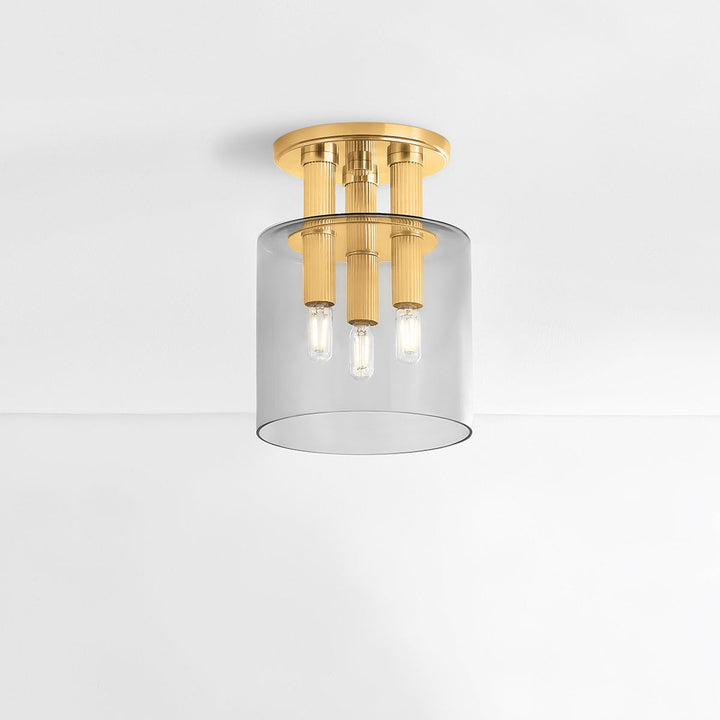 ##Antique Hardware## CRYSTLER FLUSH MOUNT