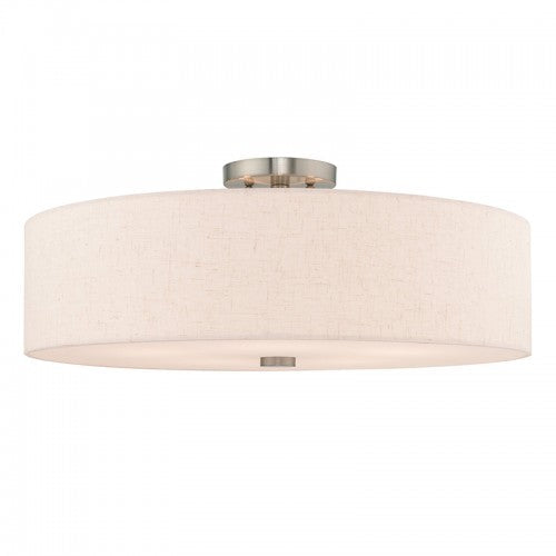 ##Antique Hardware## 5 Light Brushed Nickel Ceiling Mount