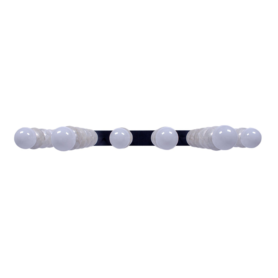 ##Antique Hardware## Pearls 6 Light Island